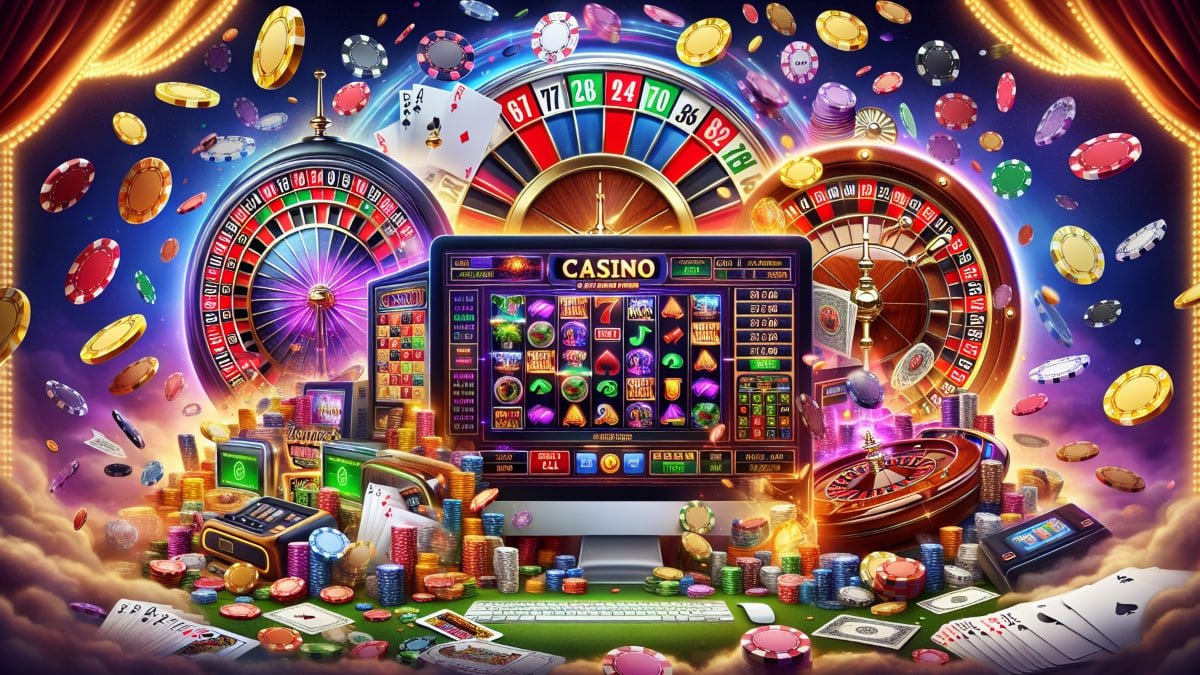 Ilustrasi permainan slot online di naga508 dengan berbagai tema dan kemudahan akses